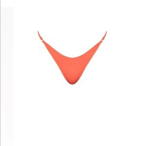 Sommer Swim Eden Coral Cheeky Bikini Bottom - Size S